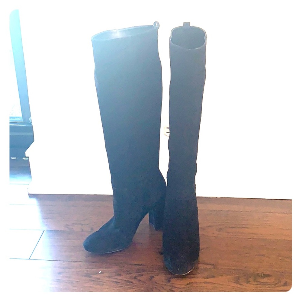 Sam Edelman Black Suede Tall Boots